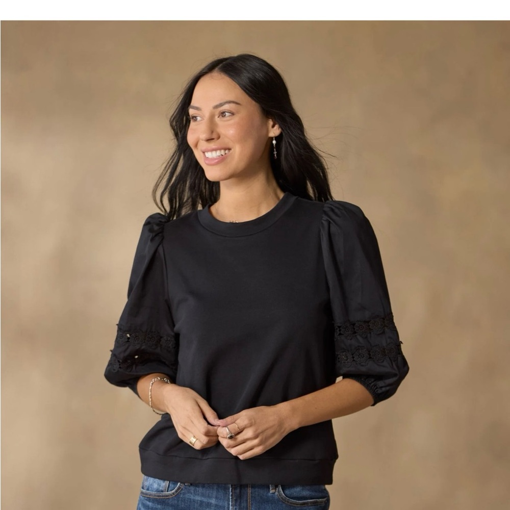 Molly Mixed Media Sweater Shirt